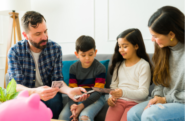 Parents deciding with their kids if paid chores or unpaid chores are better